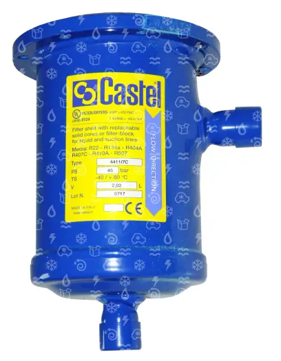 filtr mech. nečistot CASTEL 4411/7C, 1 vložkový, 7/8